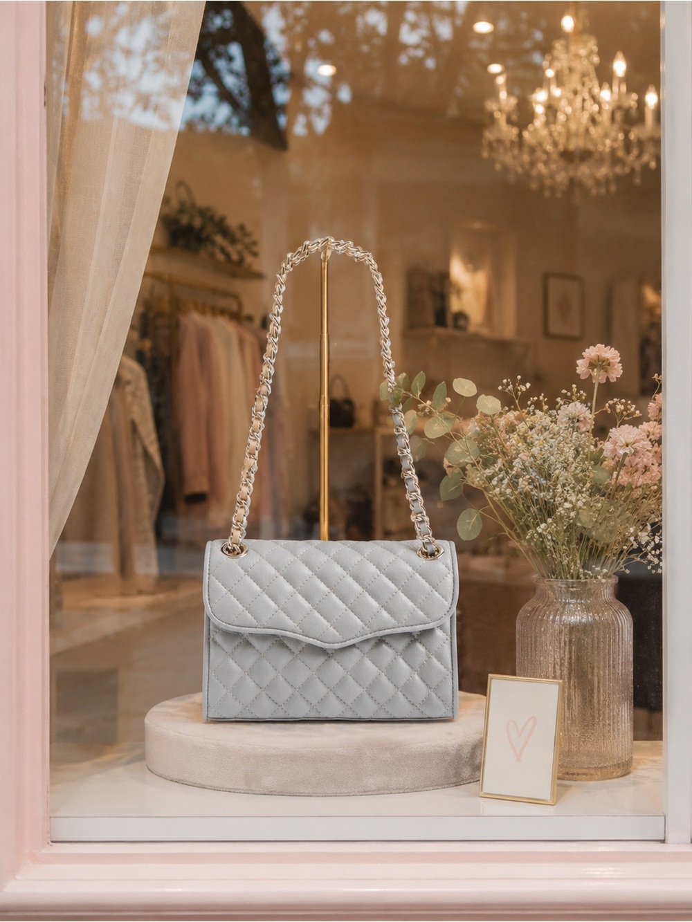 Rebecca Minkoff Quilted Mini Affair in Gray